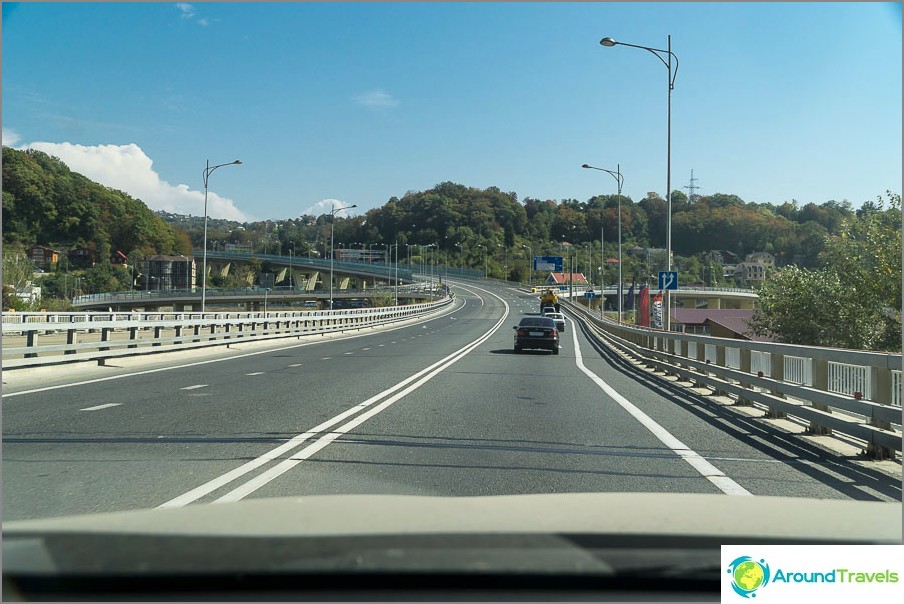 Ottima pista - bypass intorno a Sochi