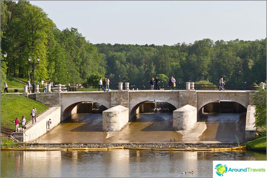 Barrage dans le parc Tsaritsyno