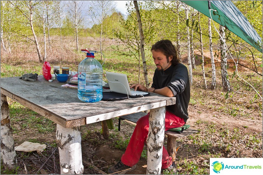 Ponekad sam tako pisao članke na netbooku