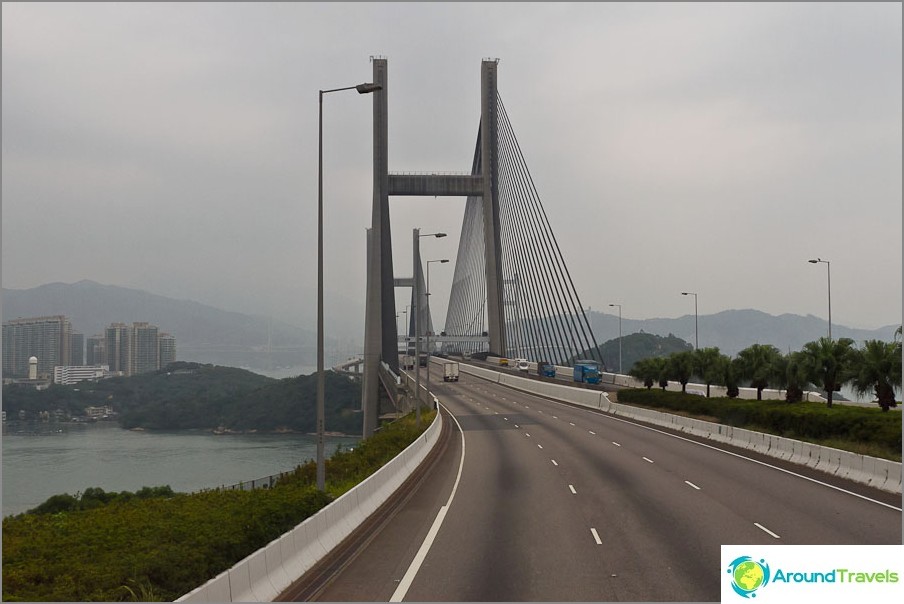 Tsing Ma Bridge - jeden z nejdelších mostů na světě