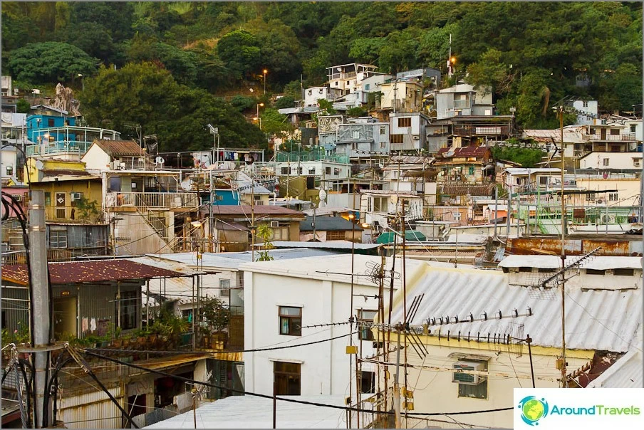 Obec Pok Fu Village na juhu Hongkongu