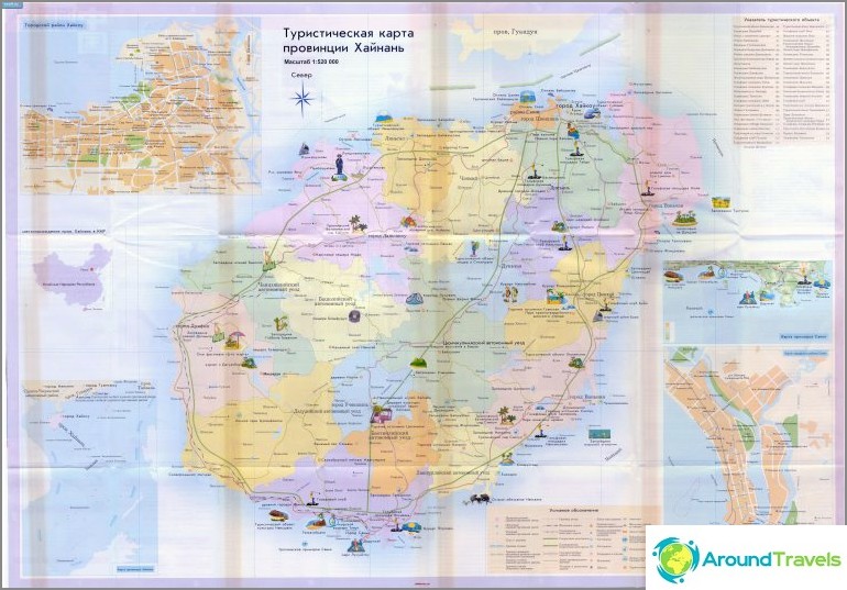 Hainan Island Map (clickable)