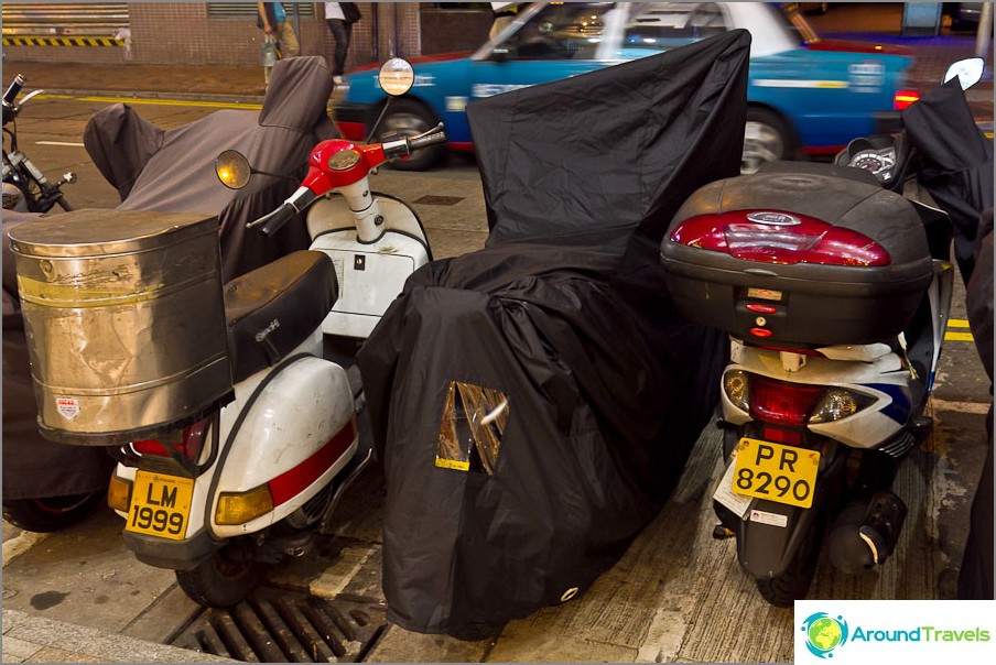 Gli scooter sono piuttosto rari.