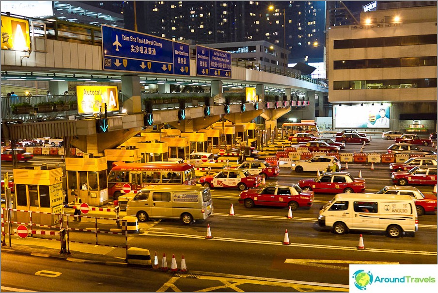 Dominantné postavenie taxíkov v Hongkongu