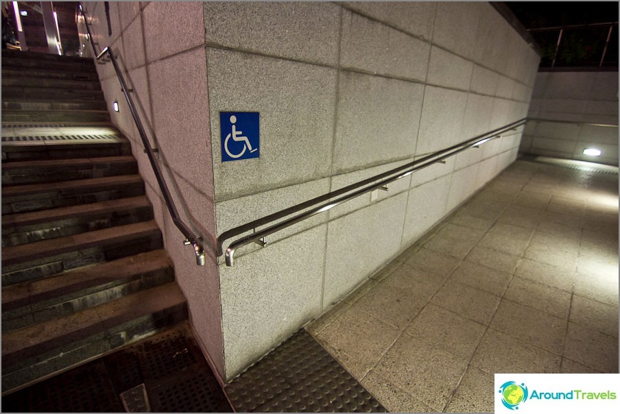 There are wheelchair ramps everywhere