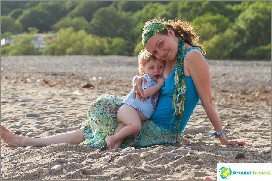 Sur la plage de Krynica