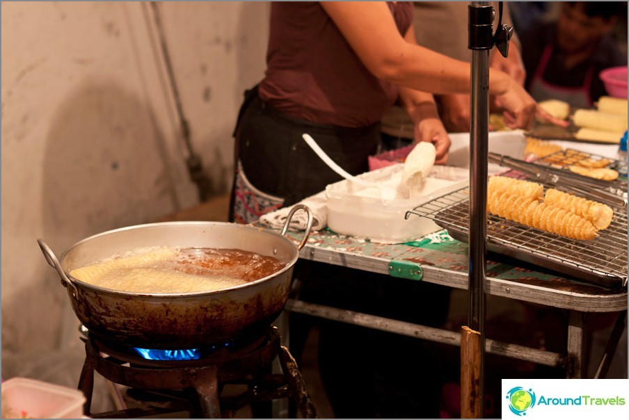 Cooking potato chips