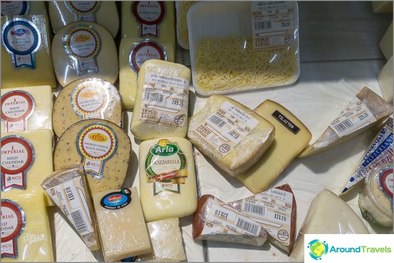 Fromages, prix par paquet