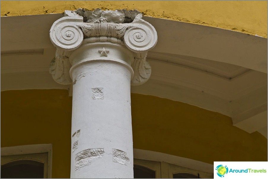 Columns of the main house