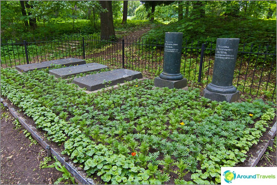 Гробове на Волконски и деца на Декабристския пестел