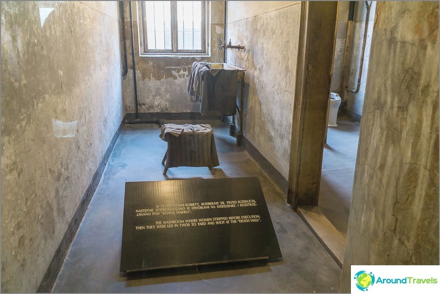Exposition in one of the barracks Auschwitz 1