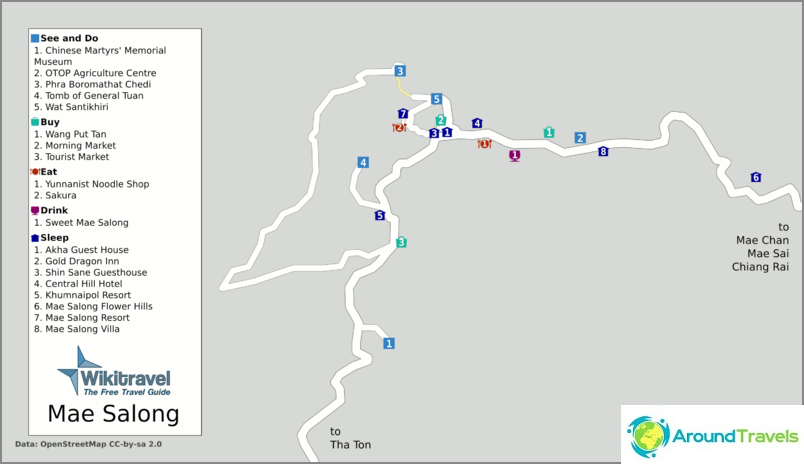 Mae Salong Map