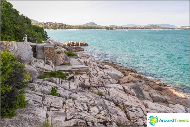 View of Chaweng from the rocks