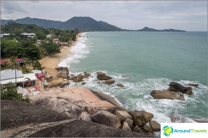 View from the lookout to Lamai Beach