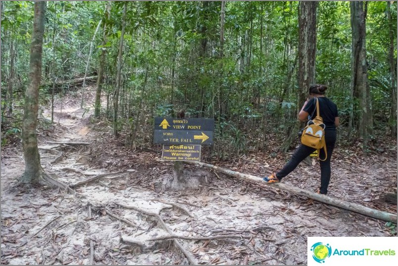 มีจุดไม่มากในการไปที่น้ำตกมันไม่ได้มี มีลำธารในหินและนั่นก็คือ