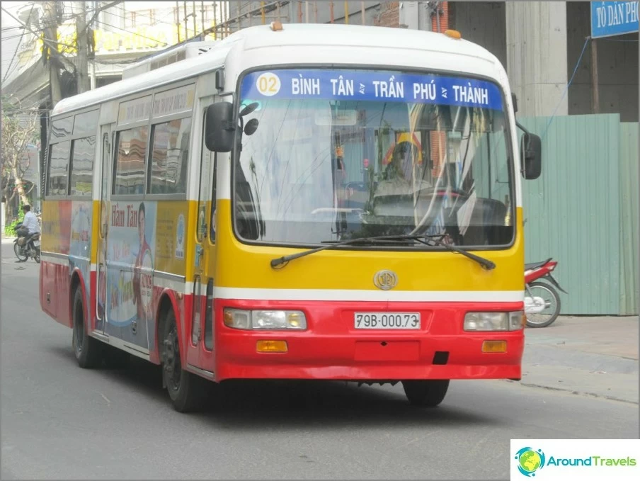 City bus in Vietnam