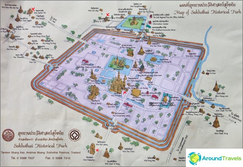 Sukhothai Historical Park Map