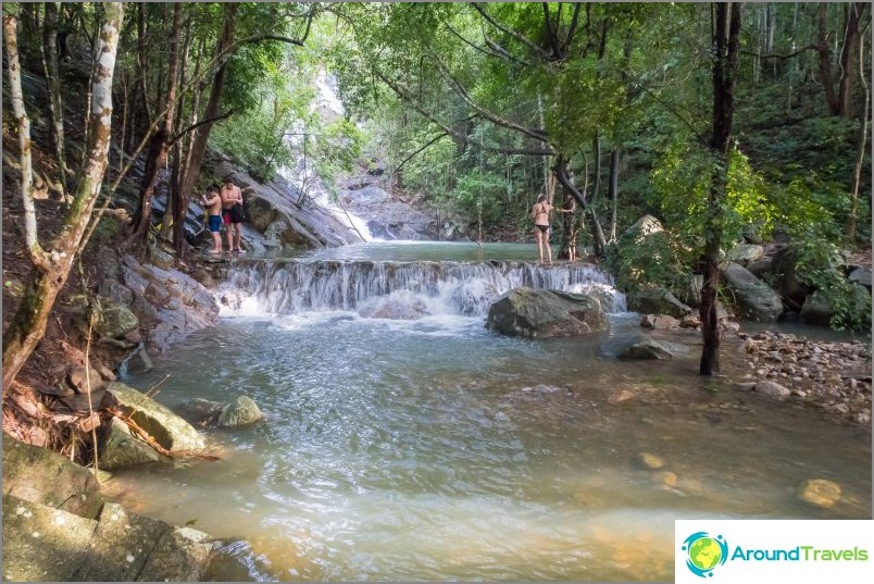 Paradise Falls на Koh Phangan - най-леснодостъпният на острова