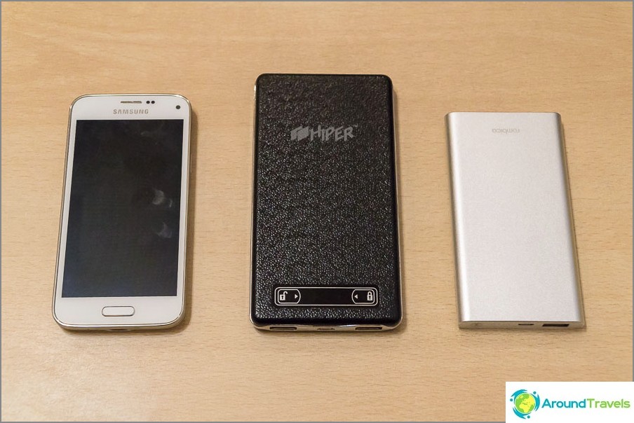 Samsung s5 mini و HIPER XP10500 و Rombica NEO MS50