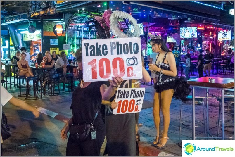 Bangla Road i Phuket - Patong street med klubbar och prostituerade