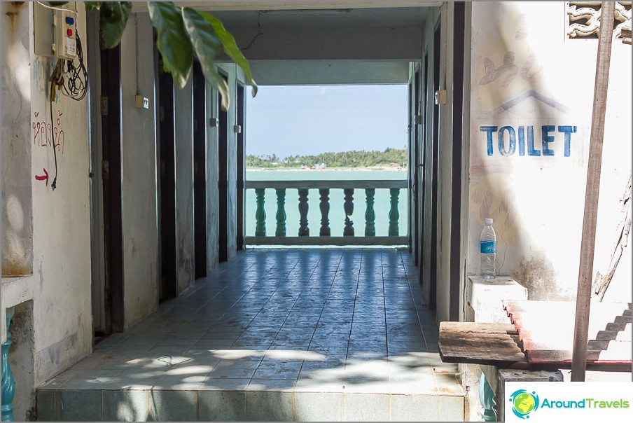 Toilet with sea view