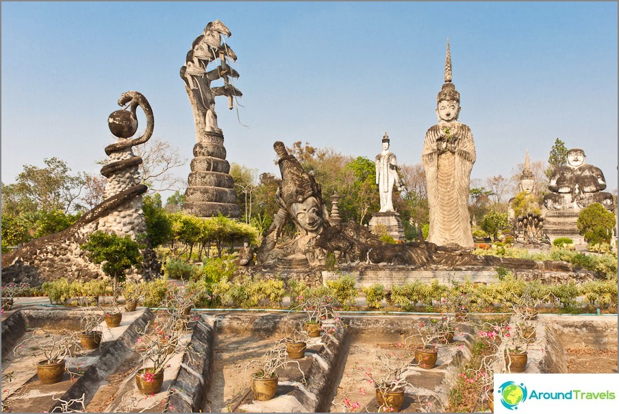 Sculptural Buddha Park Sala Keoku