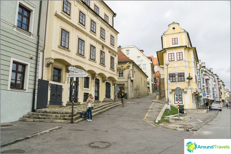 The streets of the old town of Bratislava