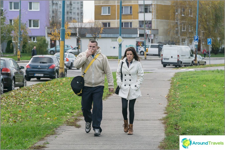 People in Bratislava also walk the most ordinary