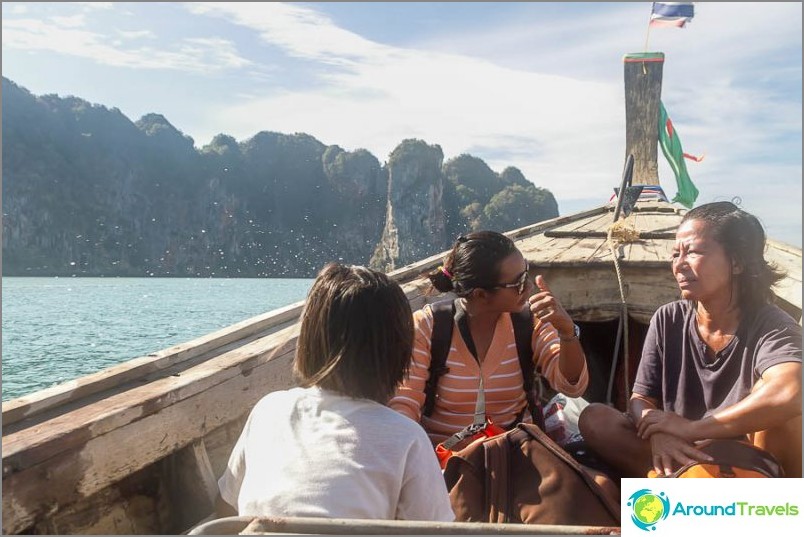 Vaar van Ao Nang naar Railay