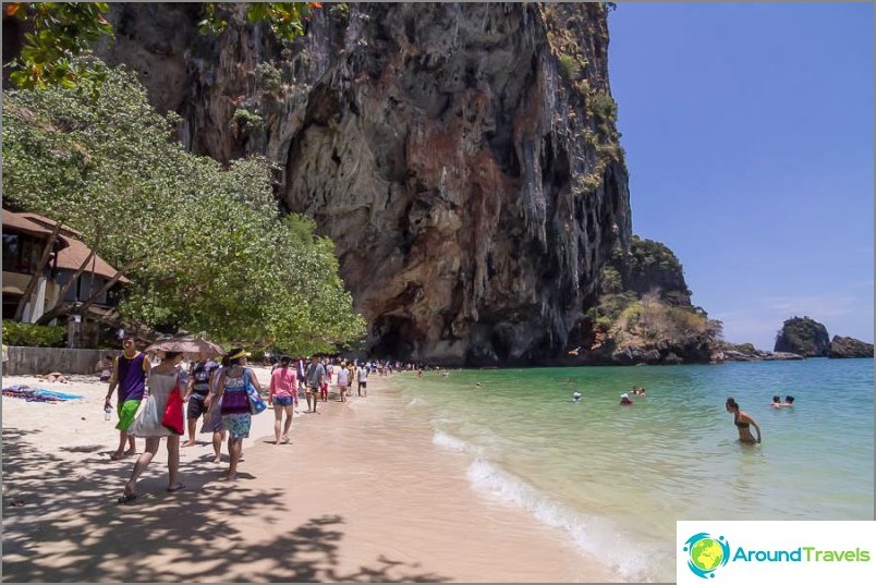 Pranang Beach is indrukwekkend, net als West Railay