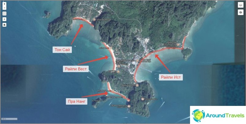 Disposition des plages de Riley