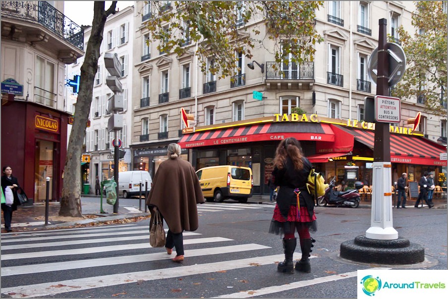 Parisians on the city streets