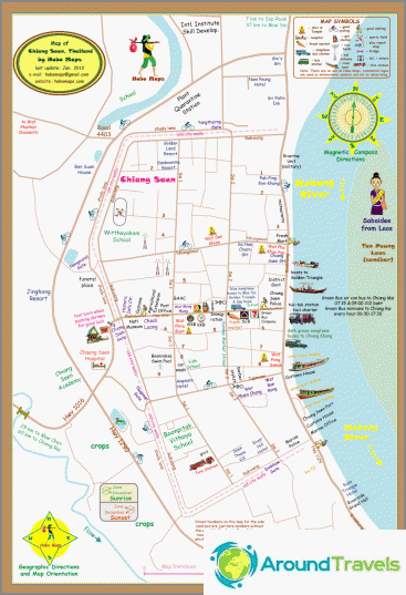 Подробна карта на Чианг Саен