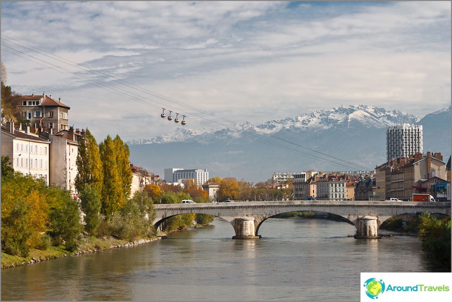 Teleferic of Grenoble and the French Alps
