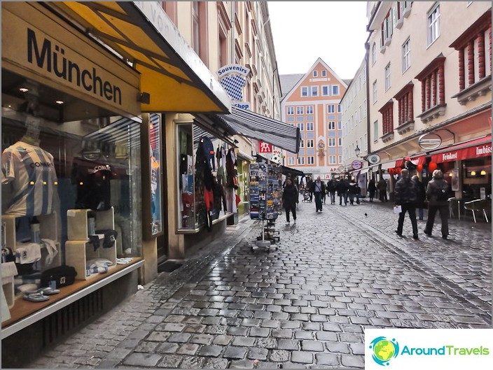 Streets in the center of Munich