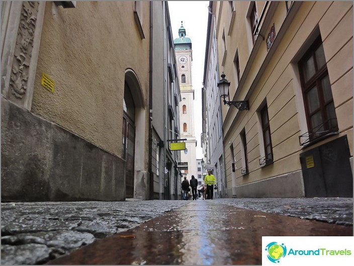 Gater i sentrum av München