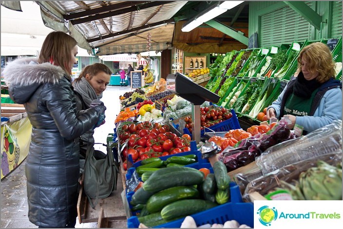 Mercado en el centro de munich