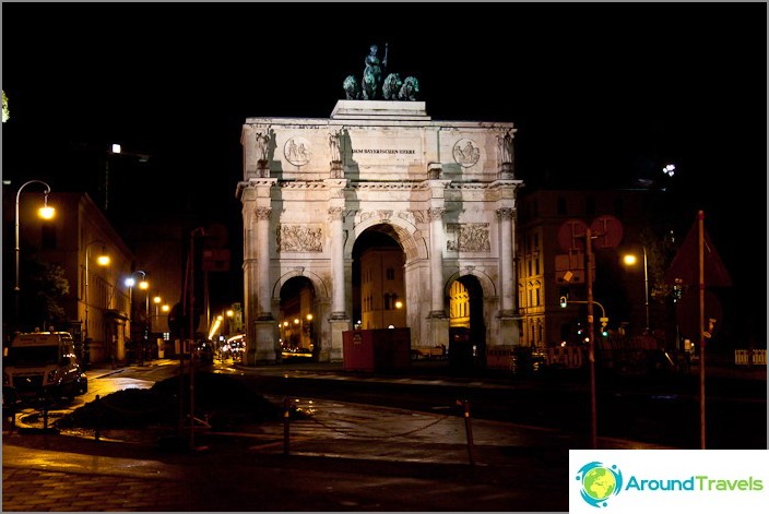 Arco triunfal. Ciudad de munich