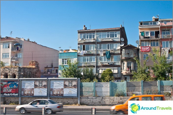 De stad Istanbul. Kalkoen.