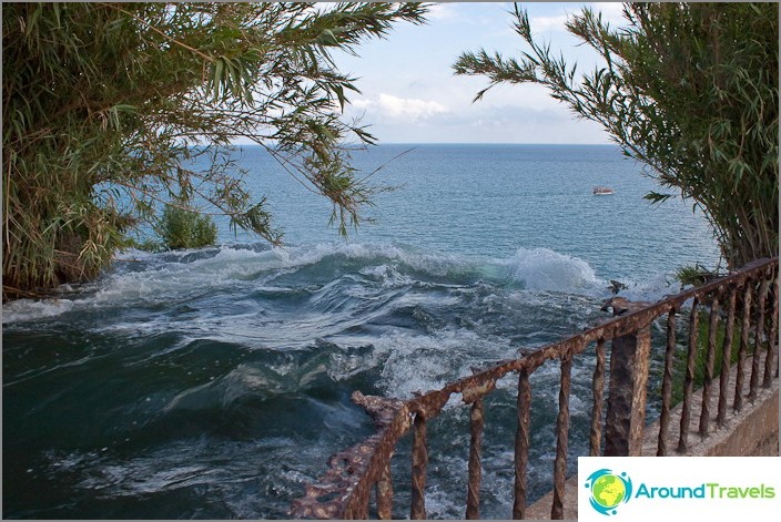 Lower Duden waterfall. Antalya.