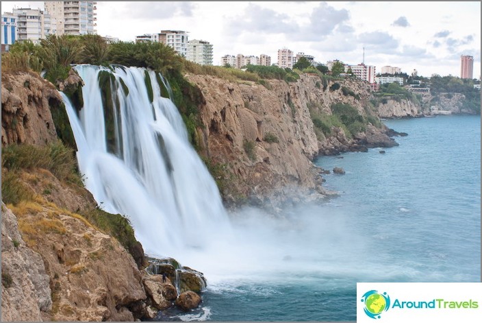 Vodopad Donji Duden. Antalya.