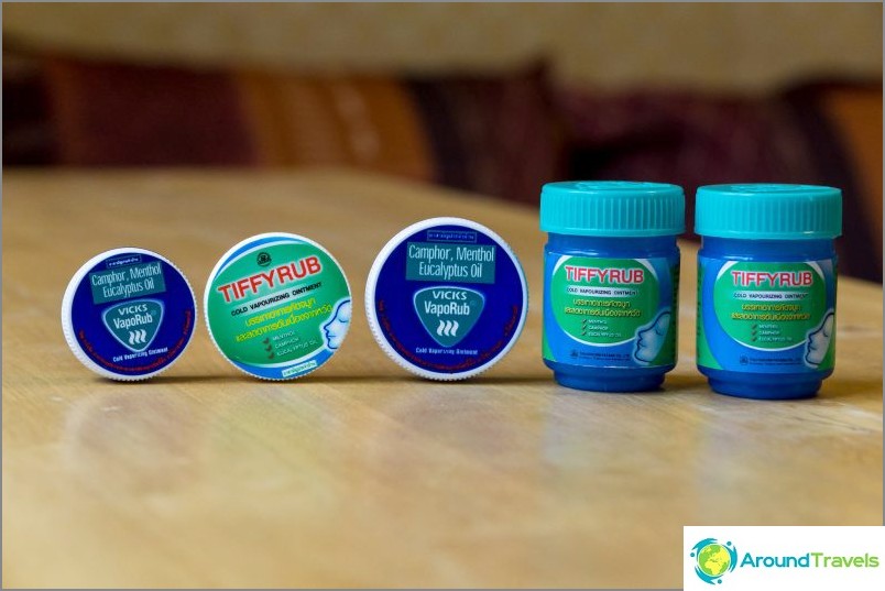 Tiffirub และ Vaporub - เมนทอลบาล์มไทย