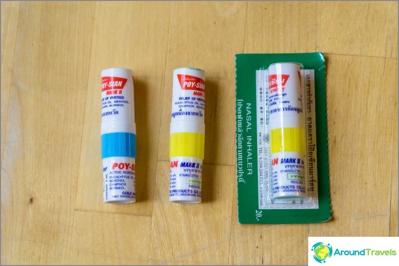 Thai menthol and camphor inhalers