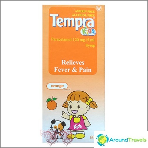 Antipyretic for children with paracetamol syrup