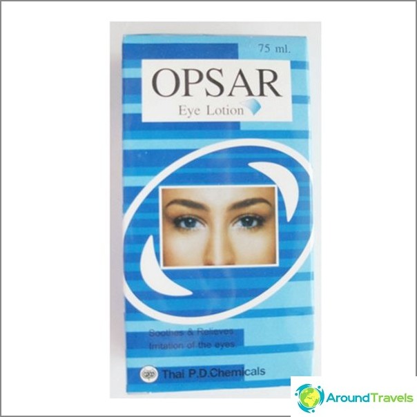 Opsar - ยาหยอดตาบรรเทาอาการระคายเคืองและเหนื่อยล้าอะนาล็อกของ vizin