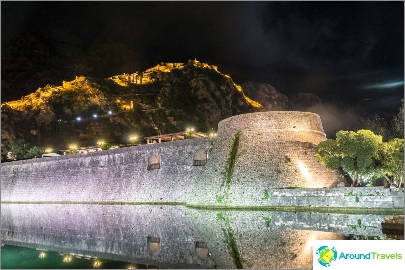 Il muro della fortezza di Cattaro