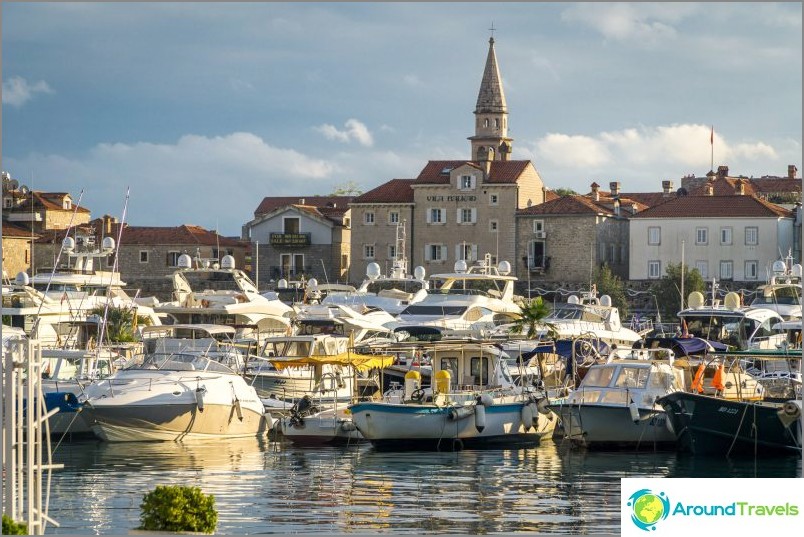 The old town in Budva is so licked at all