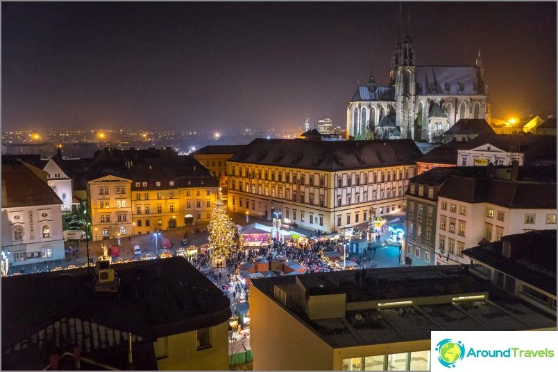 Brněnské centrum a vánoční trh